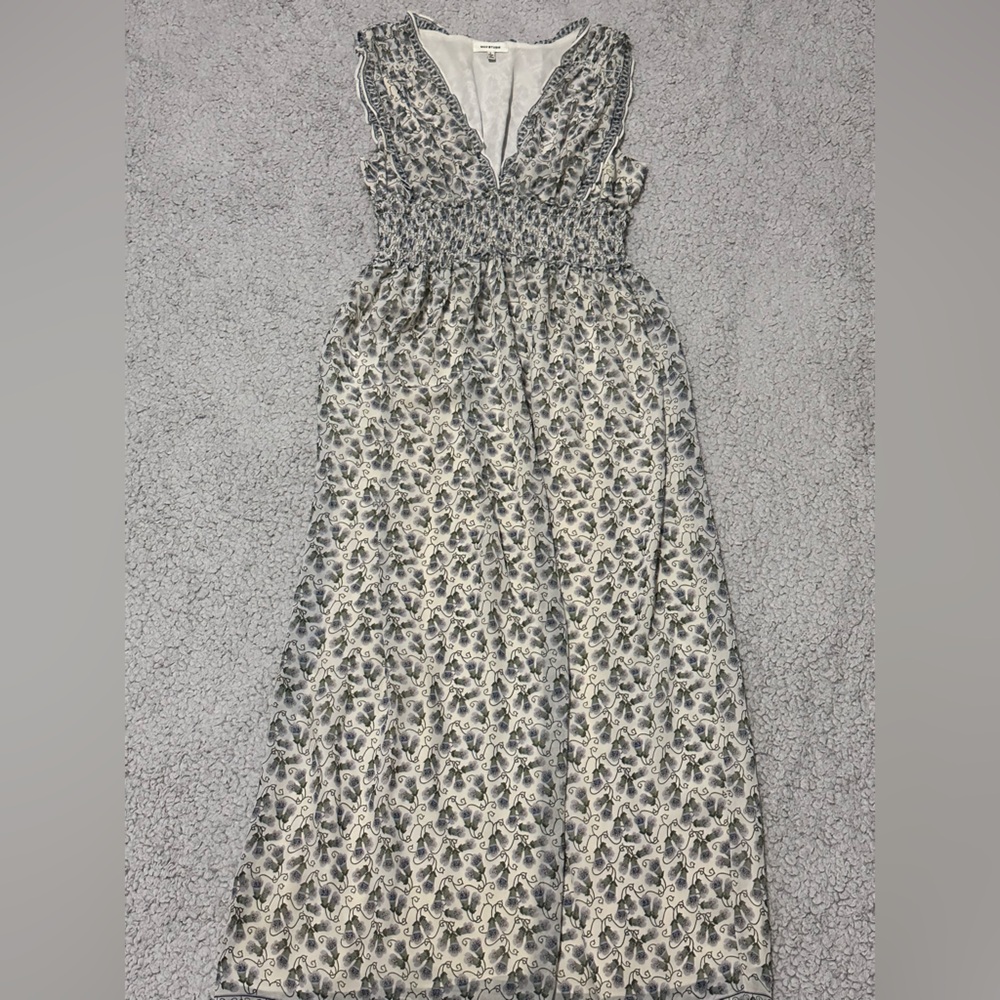 Max Studio Black and Cream Floral Dress